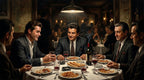 Gangster Mafia Canvas Wall Art, Vintage Restaurant Scene