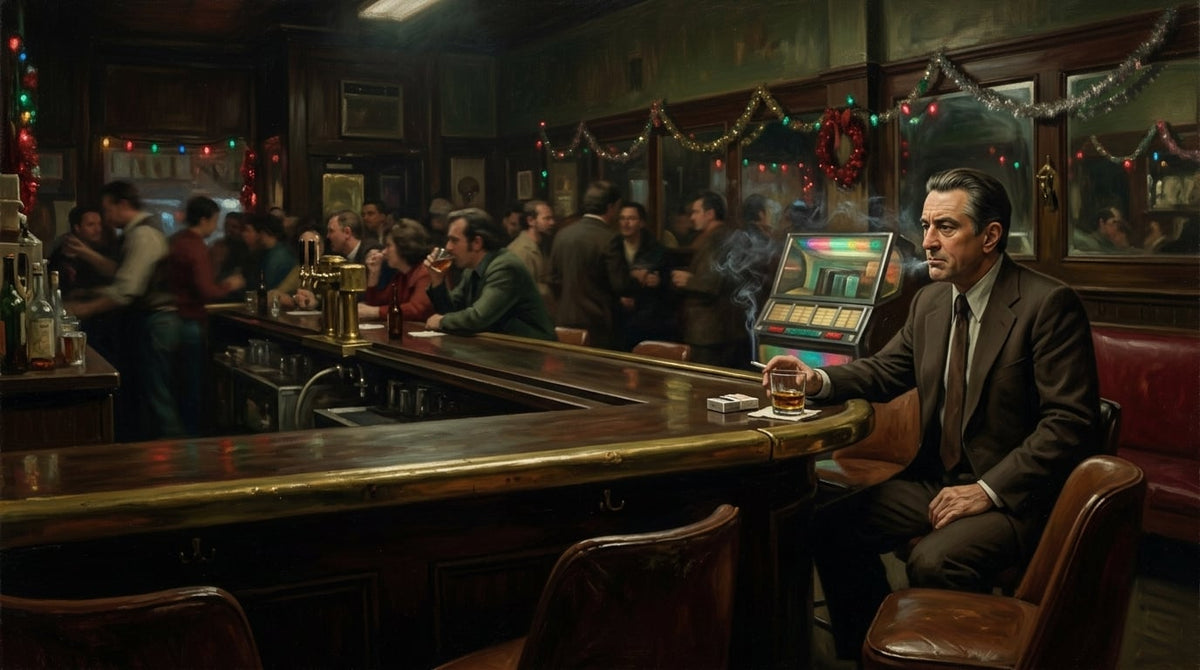 Gangster Canvas Wall Art, Mafia Bar Scene, Vintage Wall Decor