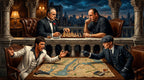 Gangster Canvas Wall Art, Mafia Themed Wall Decor, Chess Game Artwork