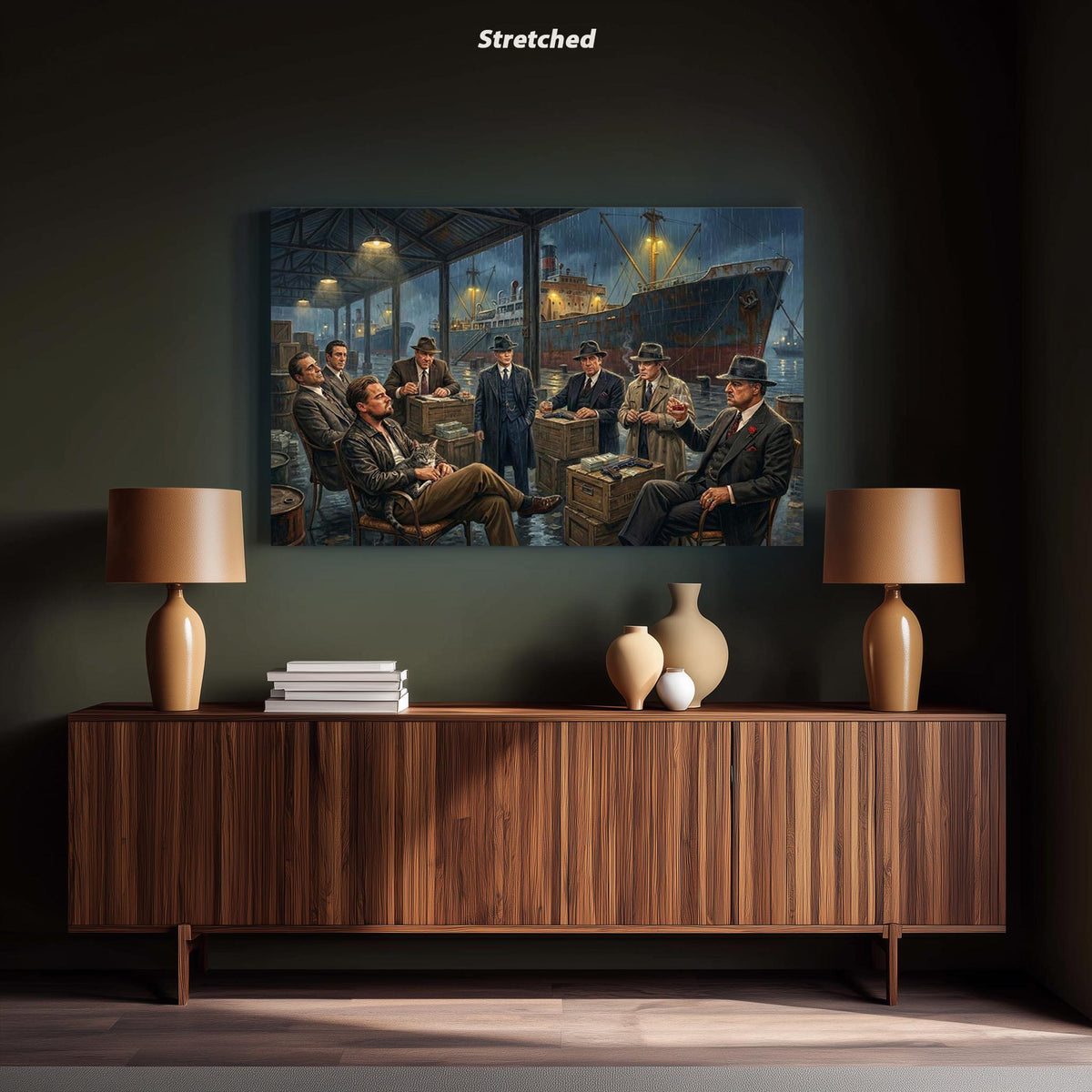 Mafia Poster Canvas Print Wall Art – Vertical No. 1