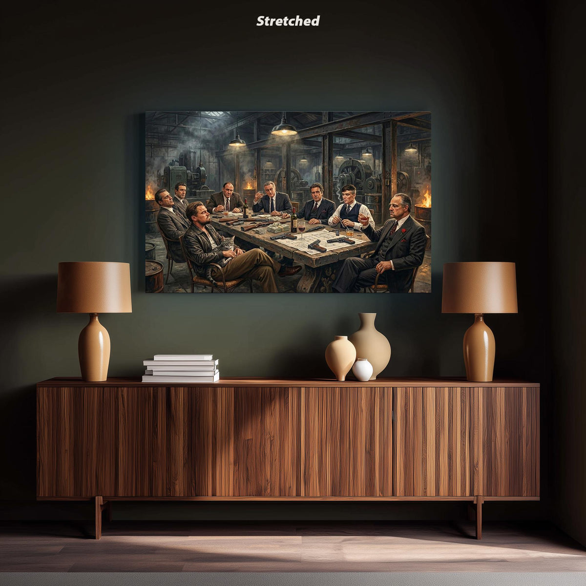 Mafia Poster Canvas Print Wall Art – Vertical No. 3