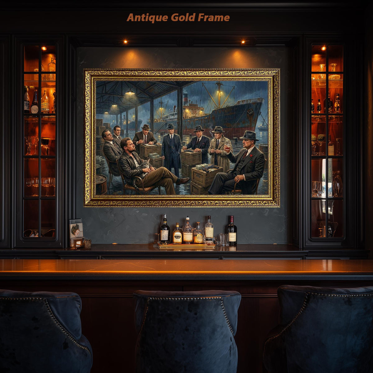 Mafia Gangster Wall Art Canvas Print – Horizontal No. 2
