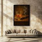 Whiskey and Cigar Canvas Print