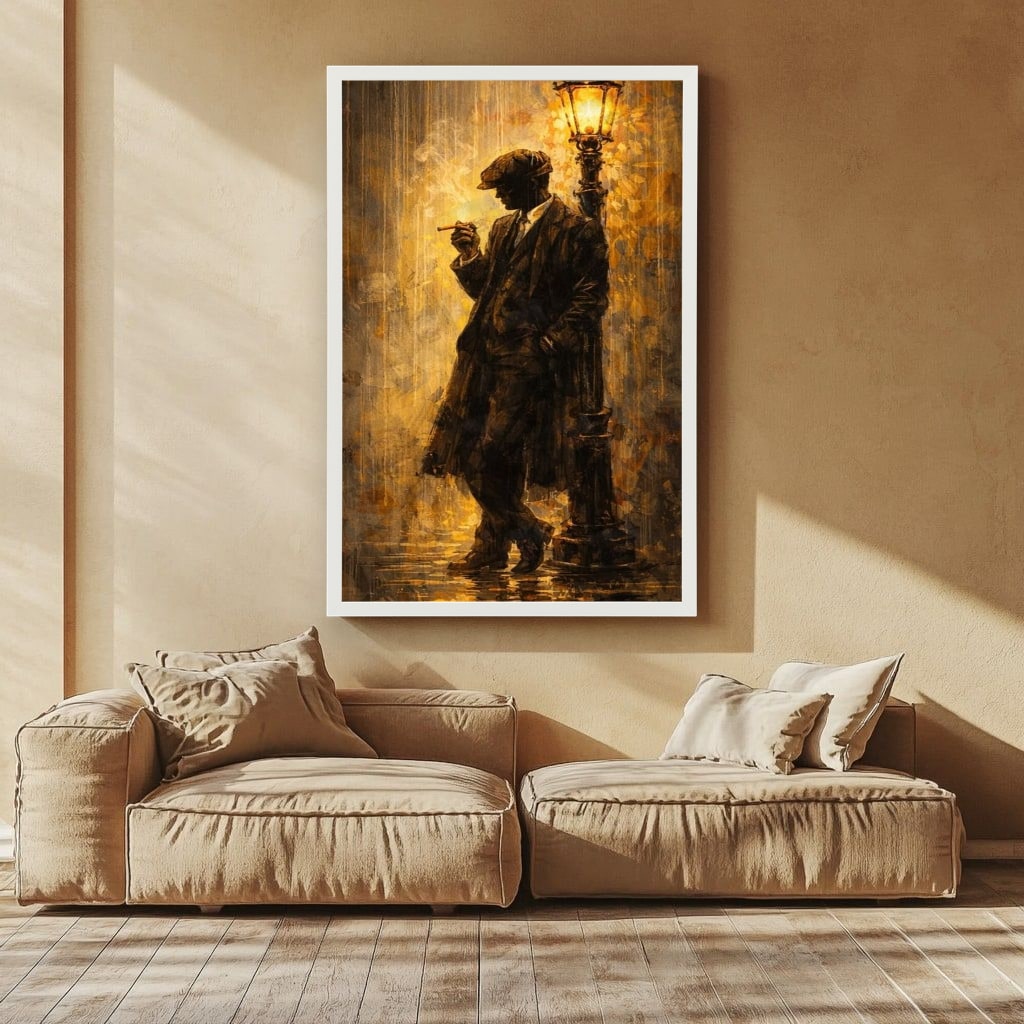 Vintage Street Scene Canvas Wall Art