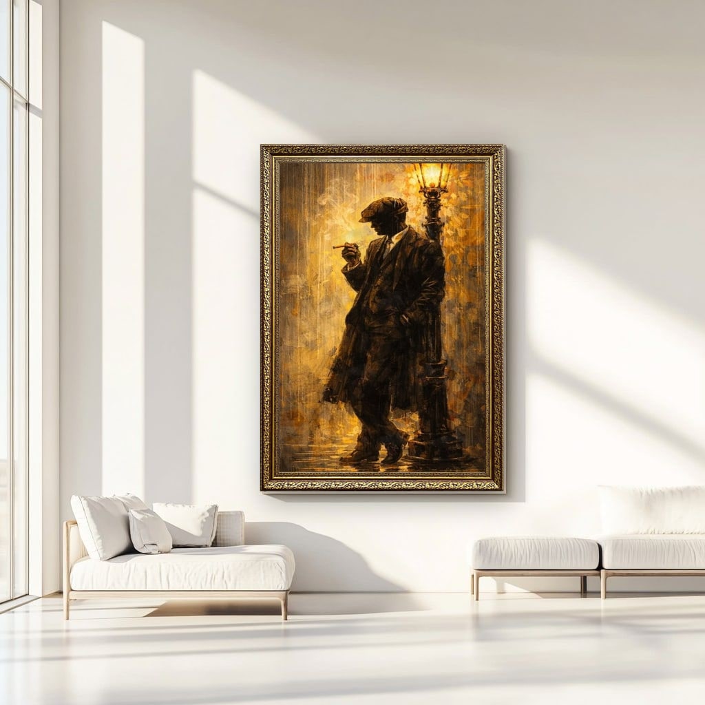 Vintage Street Scene Canvas Wall Art