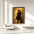 Vintage Street Scene Canvas Wall Art