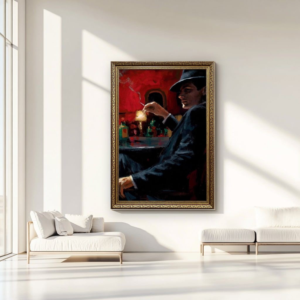 Vintage Noir Canvas Wall Art