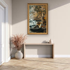Vintage Map and Whiskey Canvas Wall Art