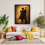 Vintage Street Scene Canvas Wall Art