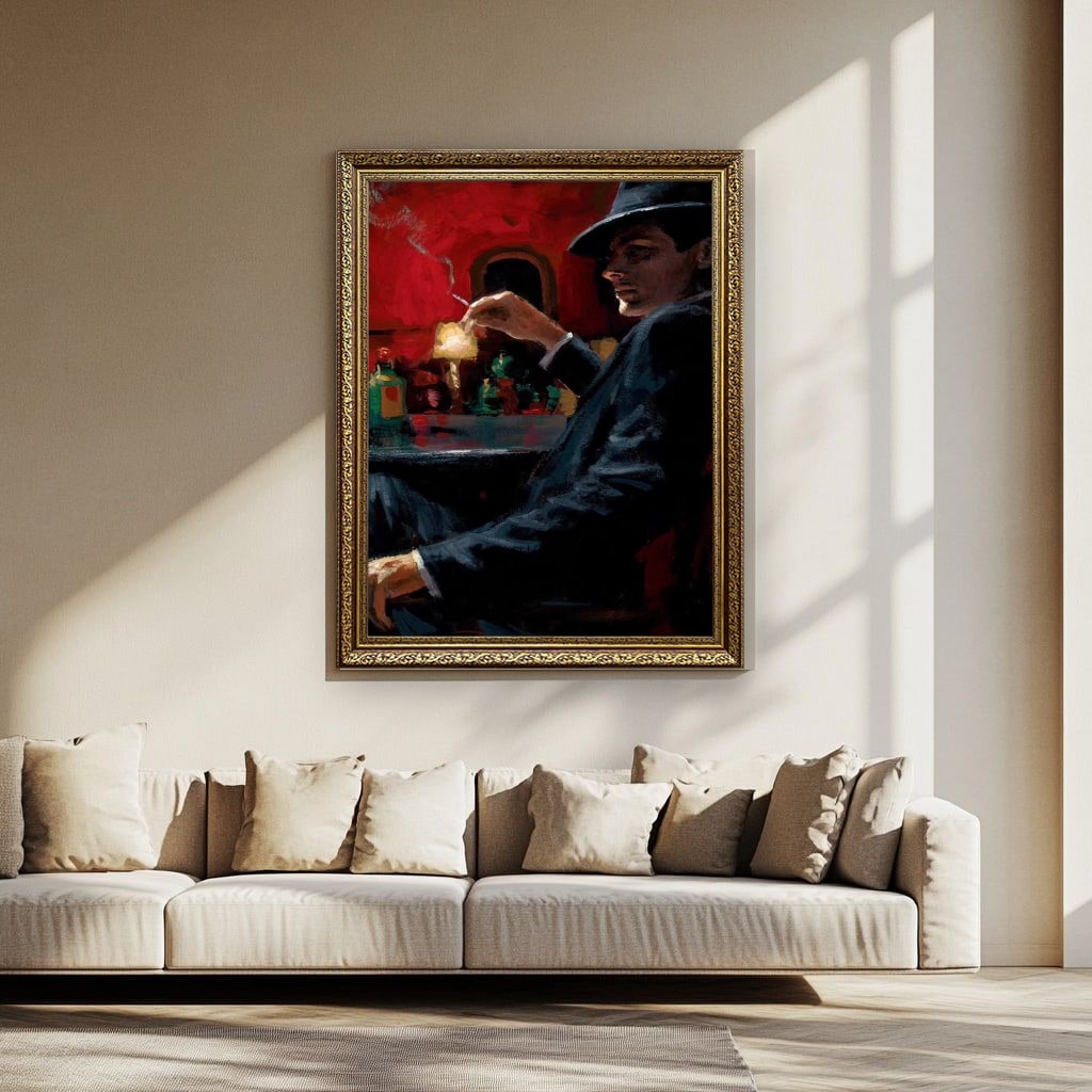 Vintage Noir Canvas Wall Art