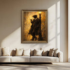 Vintage Street Scene Canvas Wall Art