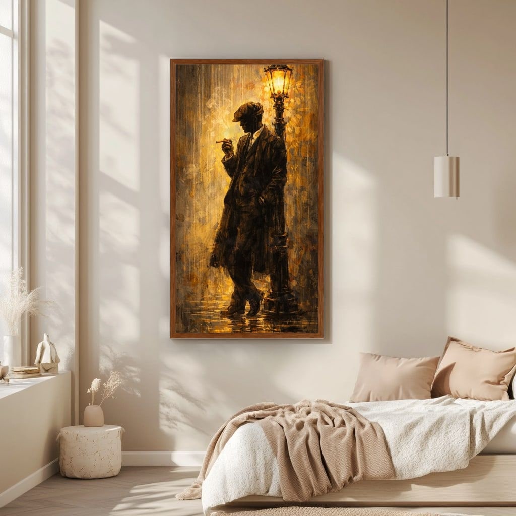 Vintage Street Scene Canvas Wall Art
