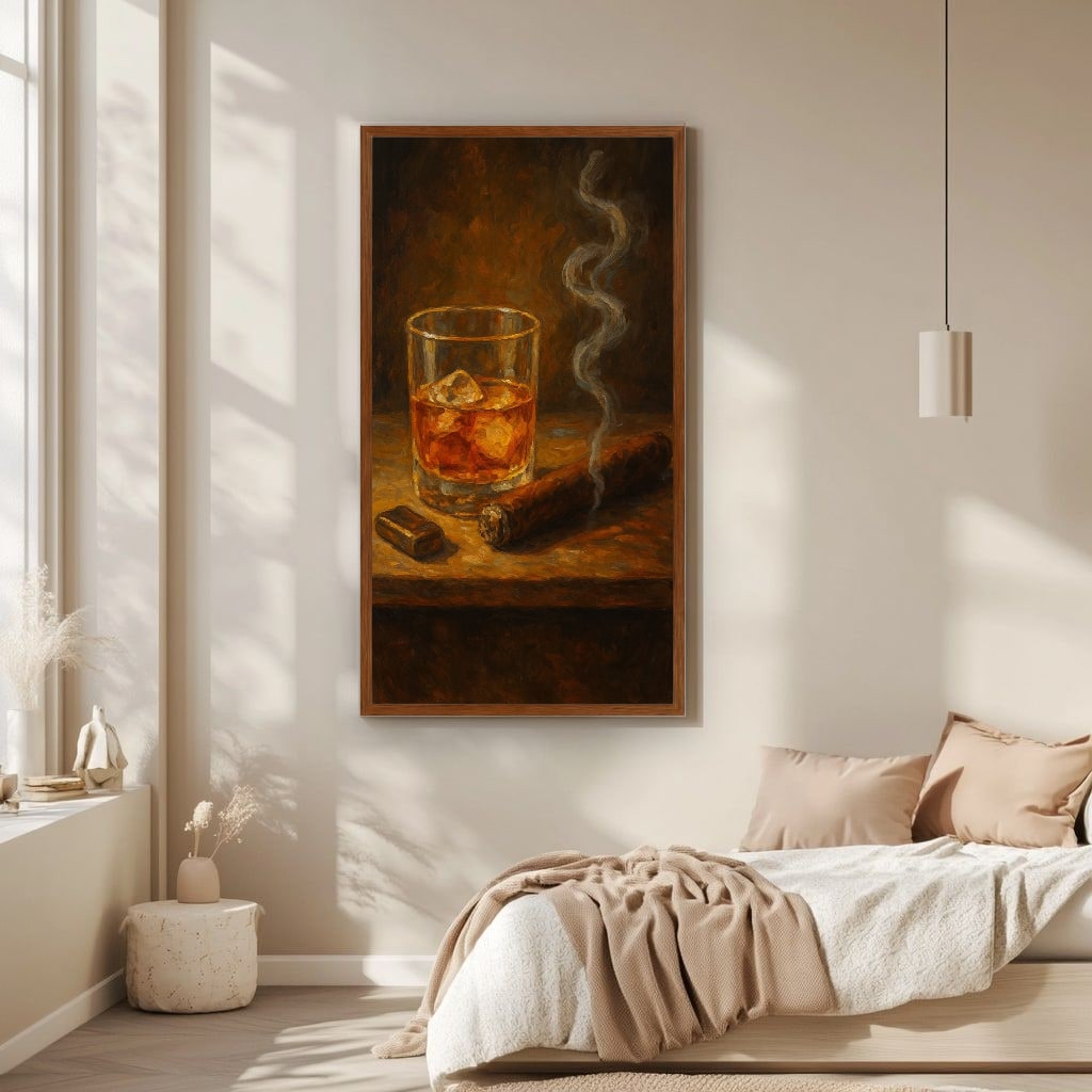 Whiskey and Cigar Canvas Print