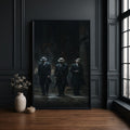 Vintage Gangster Canvas Wall Art in Dark Tones