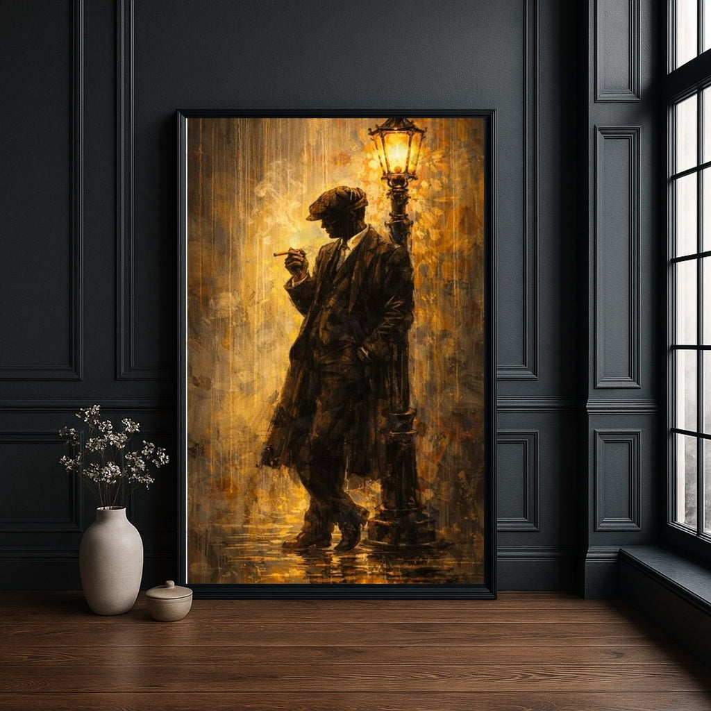 Vintage Street Scene Canvas Wall Art