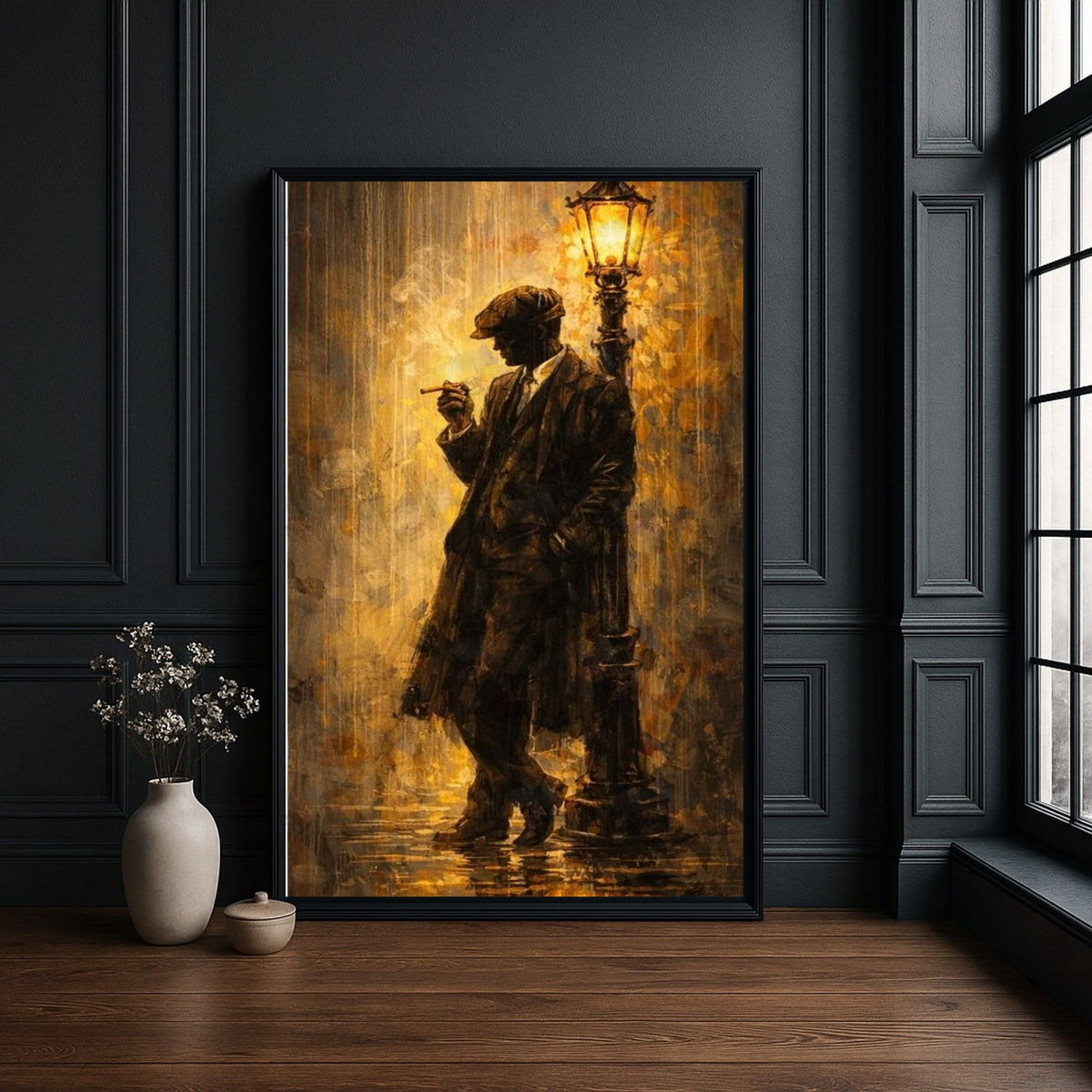 Vintage Street Scene Canvas Wall Art