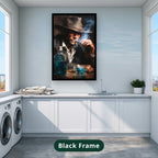 cowboy portrait, vintage western art, canvas wall art
