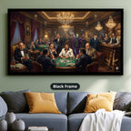Mafia Canvas Wall Art, gangster artwork, casino scene print