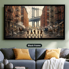 Gangster Canvas Wall Art, Mafia Street Scene