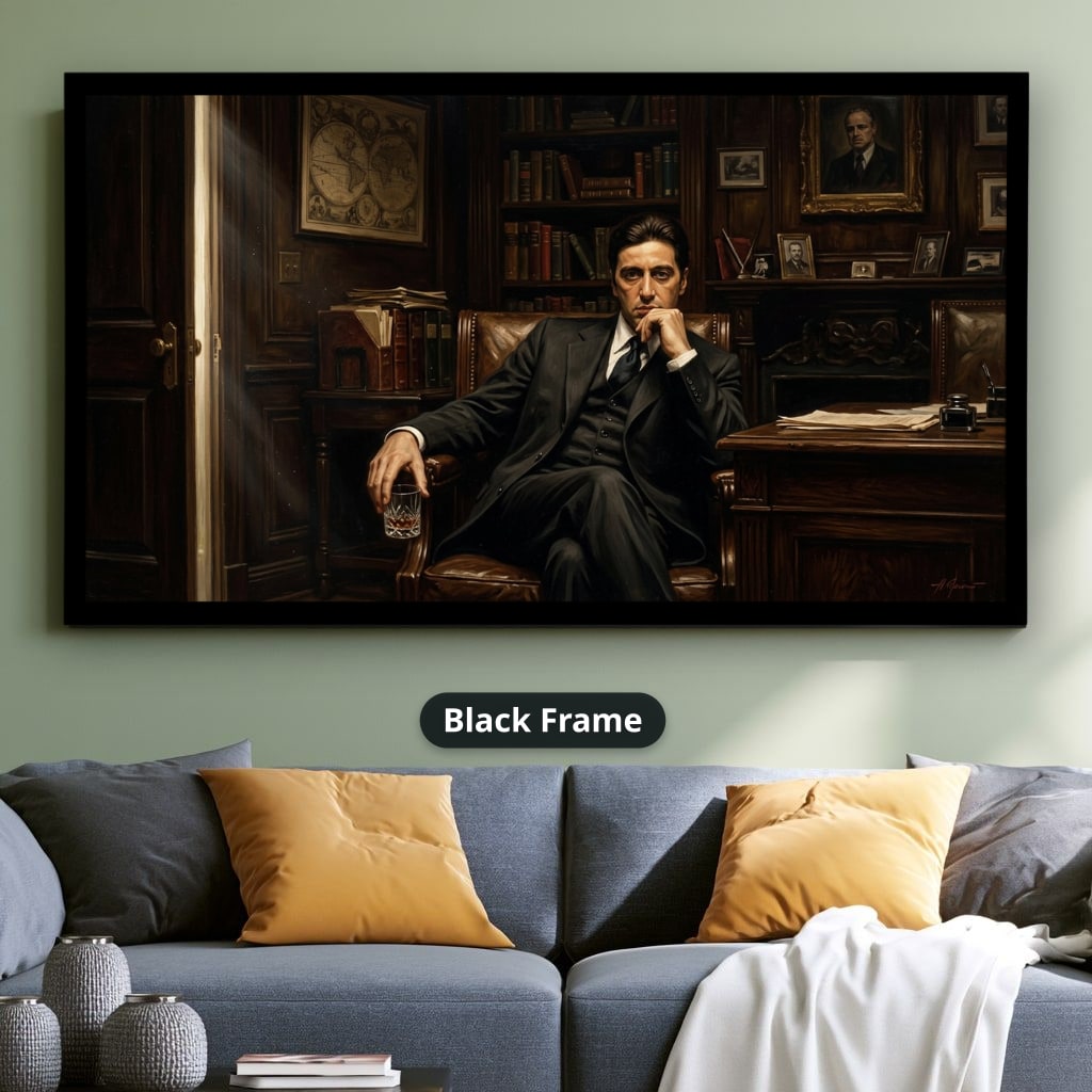 Mafia Canvas Wall Art, Gangster Artwork, Vintage Mafia Decor