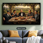 Mafia Canvas Wall Art, gangster wall decor, Italian mob scene