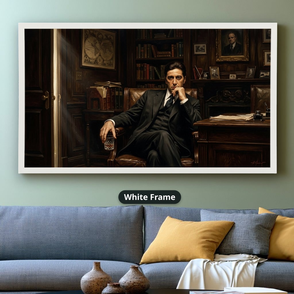Mafia Canvas Wall Art, Gangster Artwork, Vintage Mafia Decor