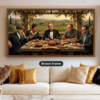 Mafia Canvas Wall Art, gangster wall decor, Italian mob scene