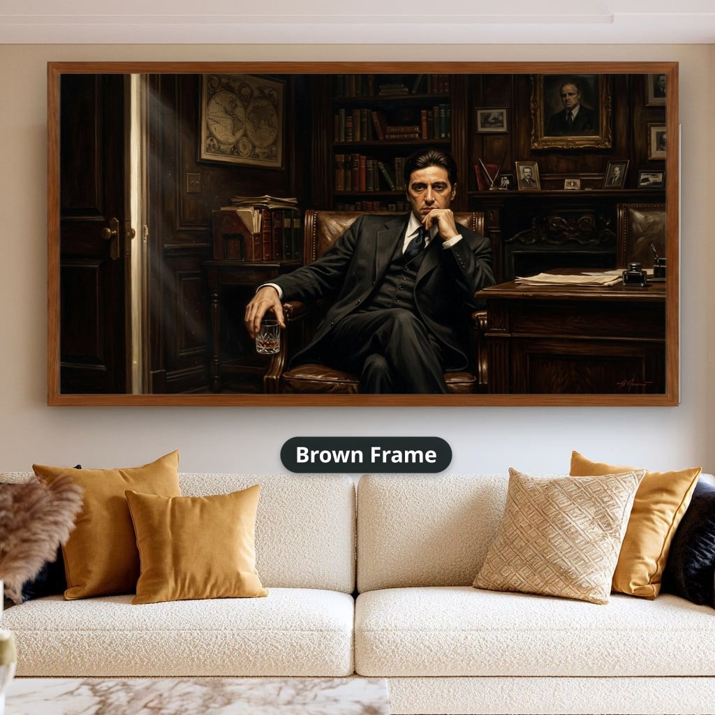 Mafia Canvas Wall Art, Gangster Artwork, Vintage Mafia Decor