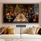 Gangster Mafia Canvas Wall Art, Holiday Dinner Scene