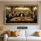 Mafia Canvas Wall Art, gangster wall decor, Italian mob scene