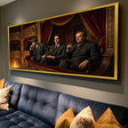 Mafia Canvas Wall Art, Gangster Artwork, Vintage Mafia Scene