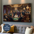 Mafia Canvas Wall Art, gangster artwork, casino scene print