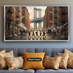 Gangster Canvas Wall Art, Mafia Street Scene