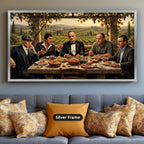 Mafia Canvas Wall Art, gangster wall decor, Italian mob scene