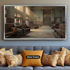 Mafia Canvas Wall Art, Gangster Artwork, Vintage Train Station Decor