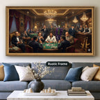 Mafia Canvas Wall Art, gangster artwork, casino scene print