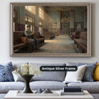 Mafia Canvas Wall Art, Gangster Artwork, Vintage Train Station Decor