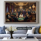 Mafia Canvas Wall Art, gangster artwork, casino scene print