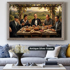 Mafia Canvas Wall Art, gangster wall decor, Italian mob scene