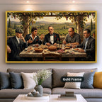 Mafia Canvas Wall Art, gangster wall decor, Italian mob scene