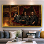Mafia Canvas Wall Art, Gangster Artwork, Vintage Mafia Scene