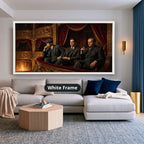 Mafia Canvas Wall Art, Gangster Artwork, Vintage Mafia Scene