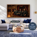 Mafia Canvas Wall Art, Gangster Artwork, Vintage Mafia Scene