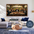 Mafia Canvas Wall Art, gangster wall decor, Italian mob scene