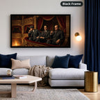 Mafia Canvas Wall Art, Gangster Artwork, Vintage Mafia Scene