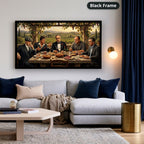 Mafia Canvas Wall Art, gangster wall decor, Italian mob scene