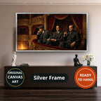 Mafia Canvas Wall Art, Gangster Artwork, Vintage Mafia Scene