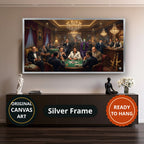 Mafia Canvas Wall Art, gangster artwork, casino scene print