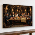 Gangster Mafia Canvas Wall Art, Horizontal Wall Decor