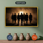 Gangster Mafia Canvas Wall Art, Vintage Mafia Print, Man Cave Decor – Horizontal No. 2